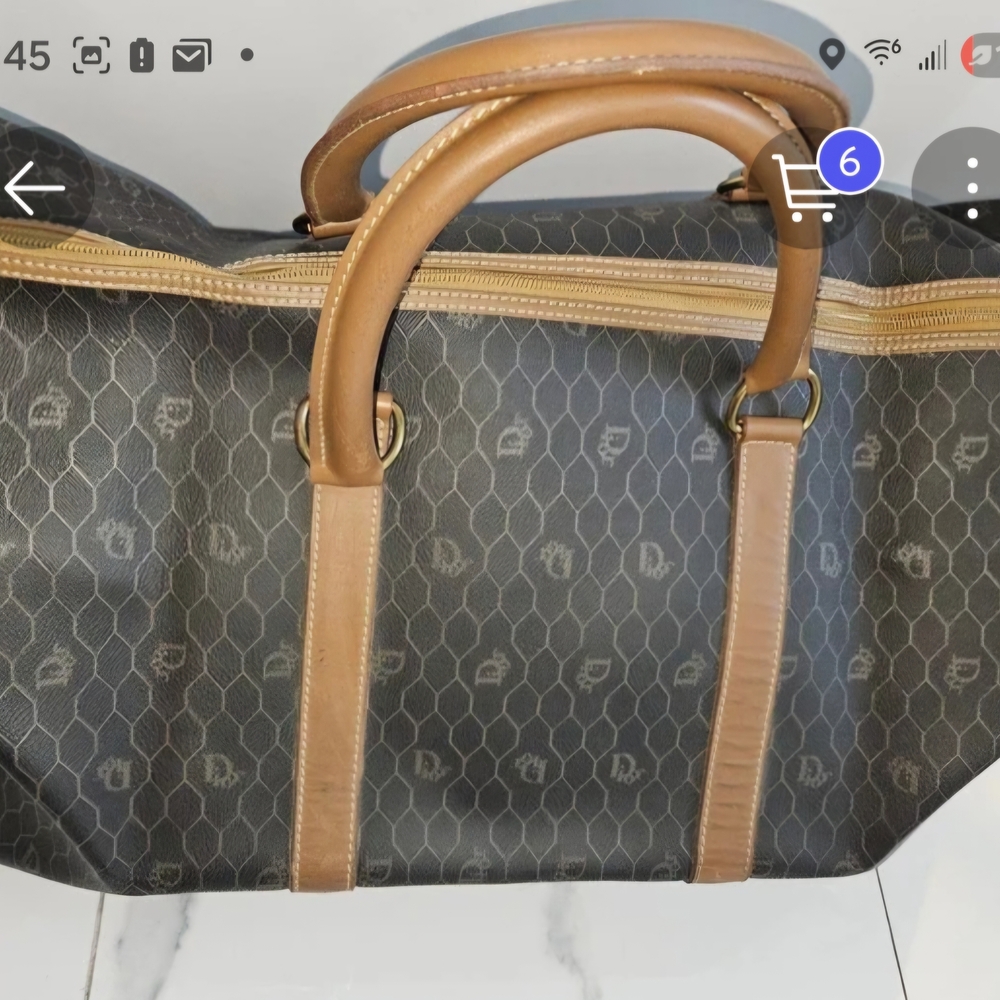 Authentic Dior Black and Brown Travel Bag - Picture 2 of 9